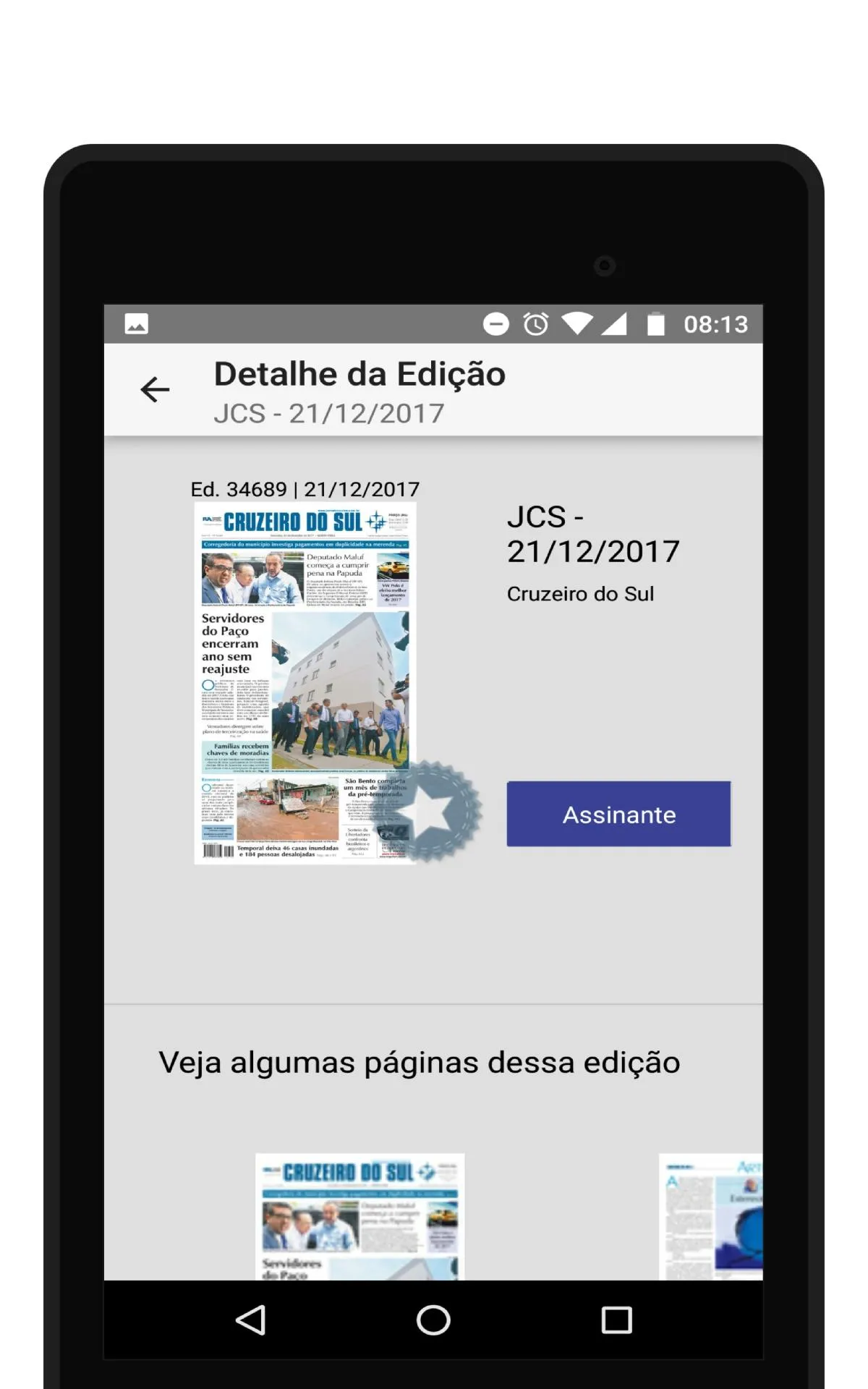 Jornal Cruzeiro do Sul Digital | Indus Appstore | Screenshot