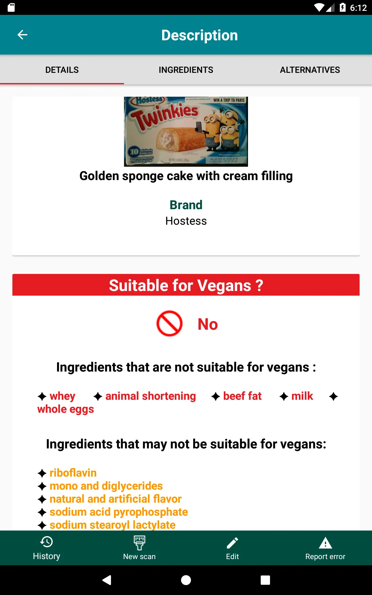 My Vegan Scanner | Indus Appstore | Screenshot