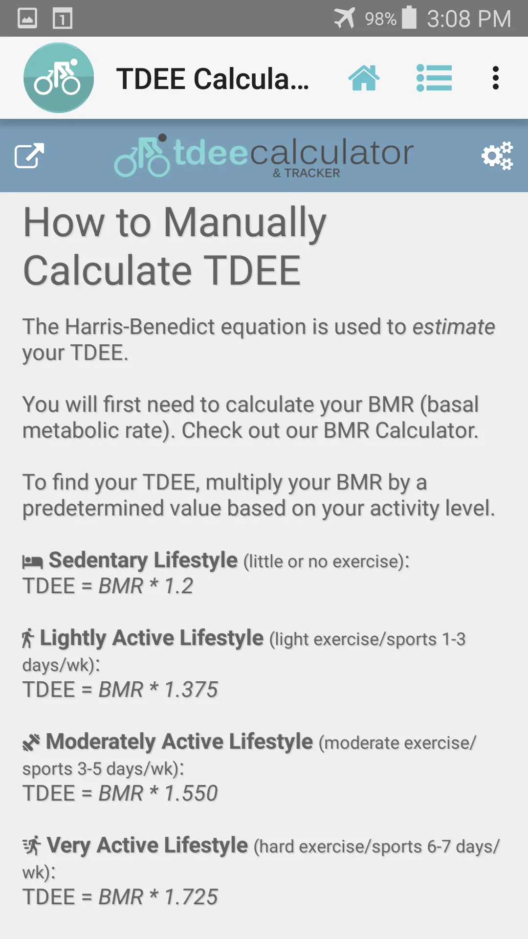 TDEE Calculator & Tracker | Indus Appstore | Screenshot