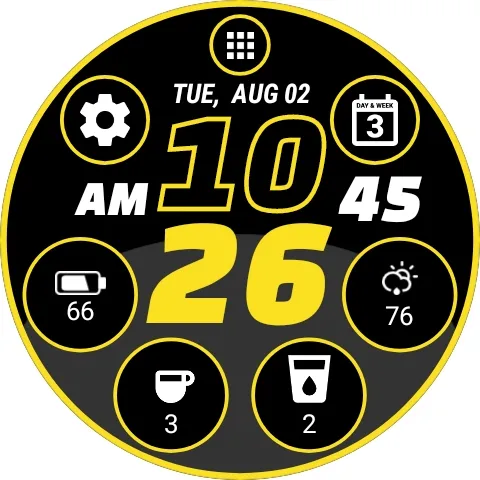 Digi Watch Face (by HuskyDEV) | Indus Appstore | Screenshot