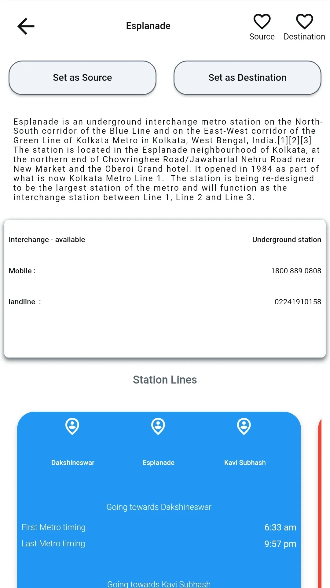 Kolkata metro map timing fare | Indus Appstore | Screenshot