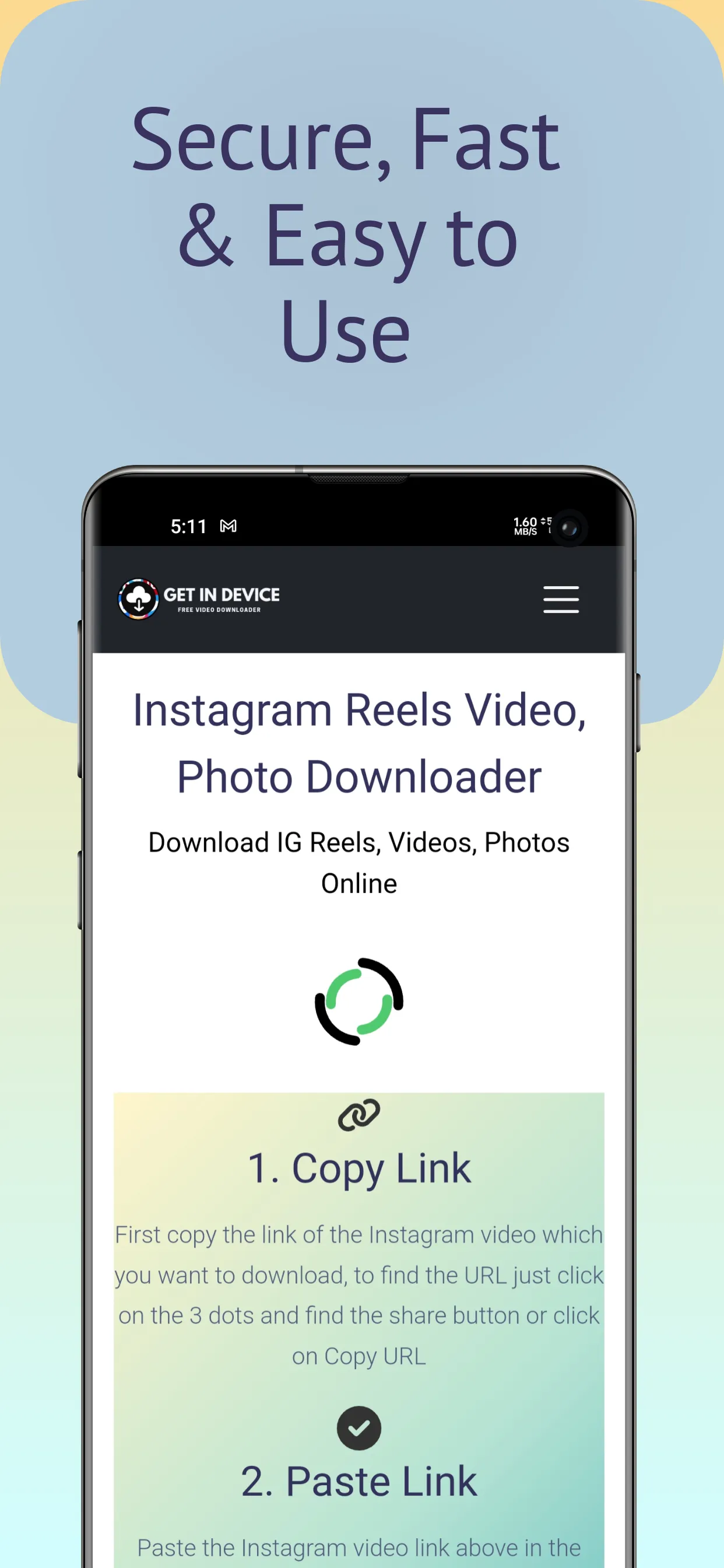 Video Downloader - GetinDevice | Indus Appstore | Screenshot