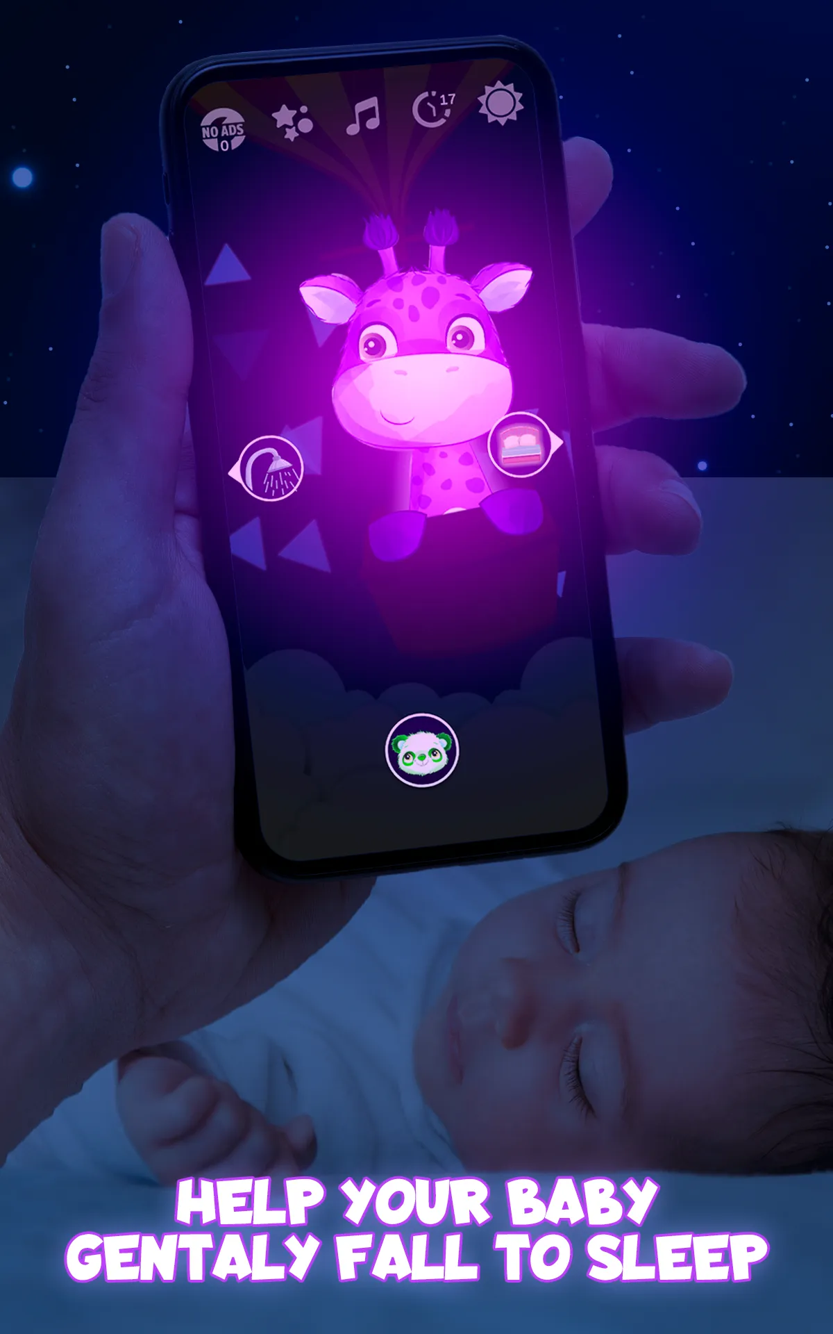 Baby night light & white noise | Indus Appstore | Screenshot