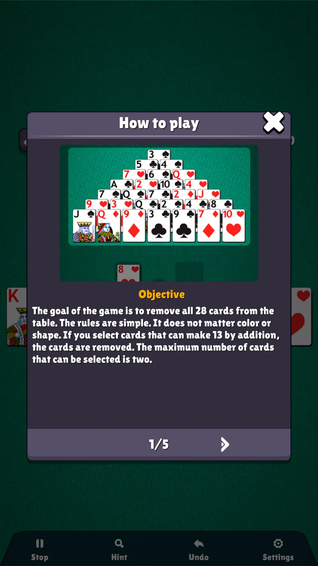 Solitaire: Pyramid | Indus Appstore | Screenshot