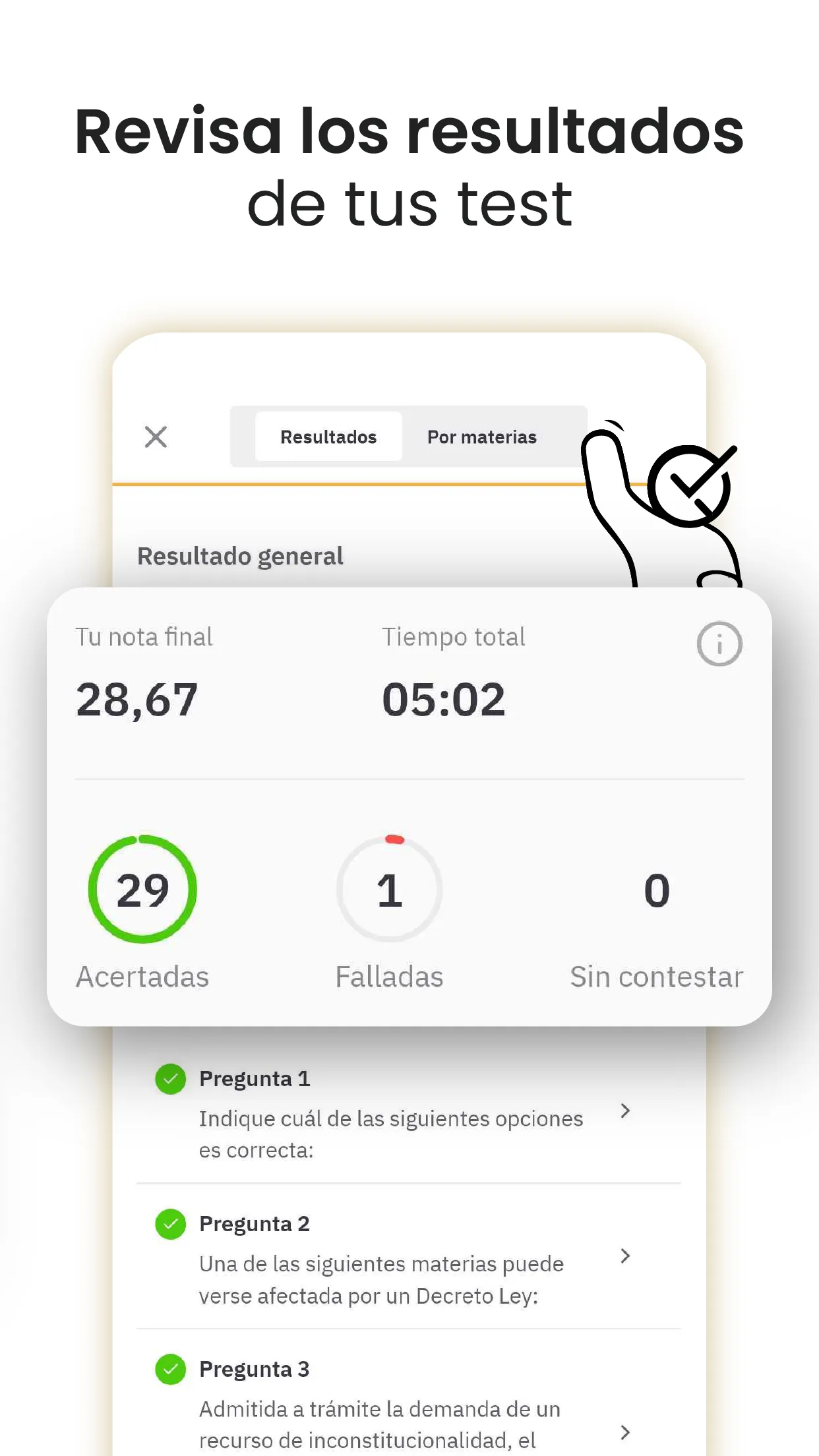 OpositaTest - Test Oposiciones | Indus Appstore | Screenshot