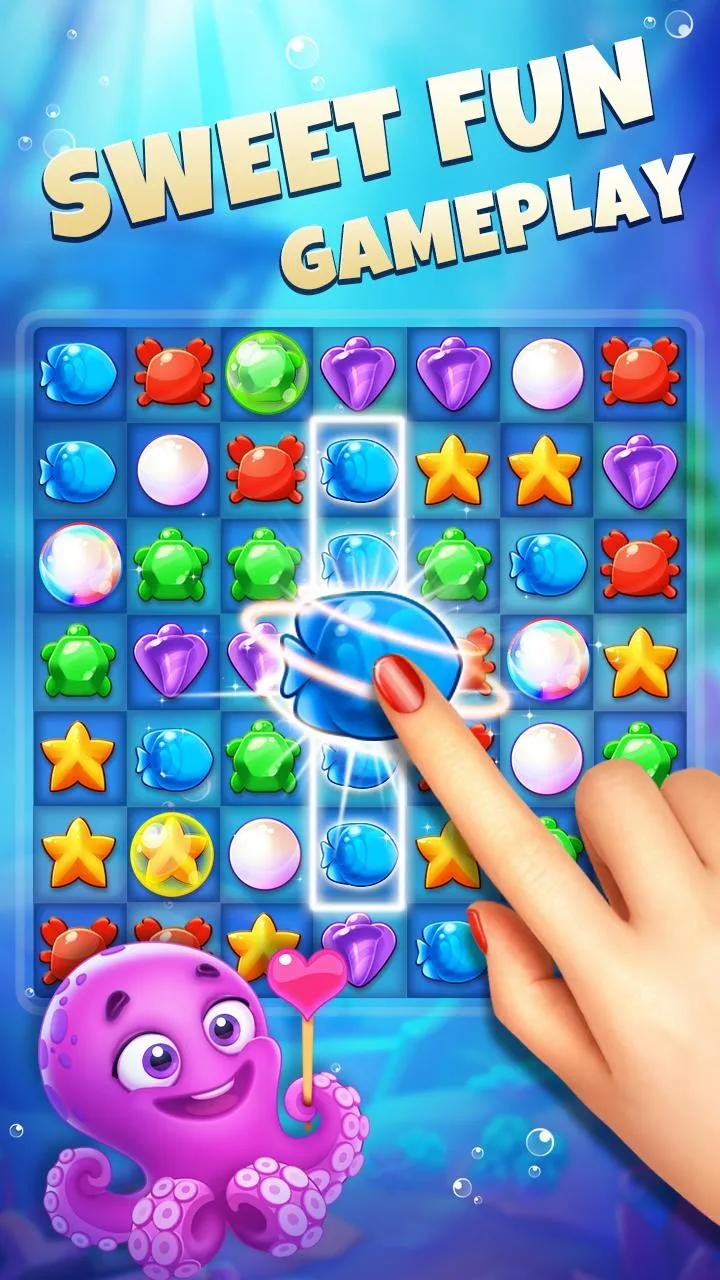 Fish Crush 2 - Match 3 Puzzle | Indus Appstore | Screenshot