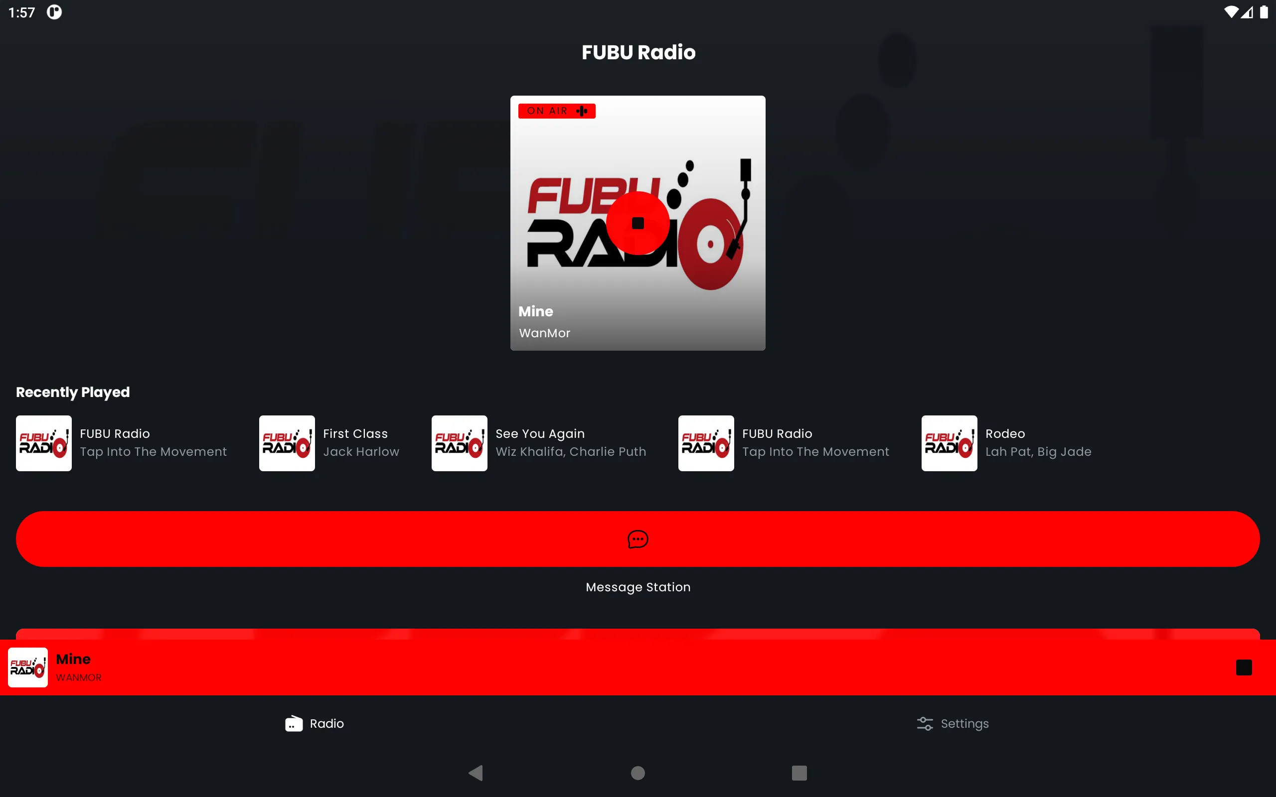 FUBU RADIO | Indus Appstore | Screenshot