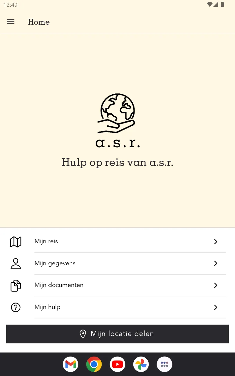 Hulp op reis van a.s.r. | Indus Appstore | Screenshot