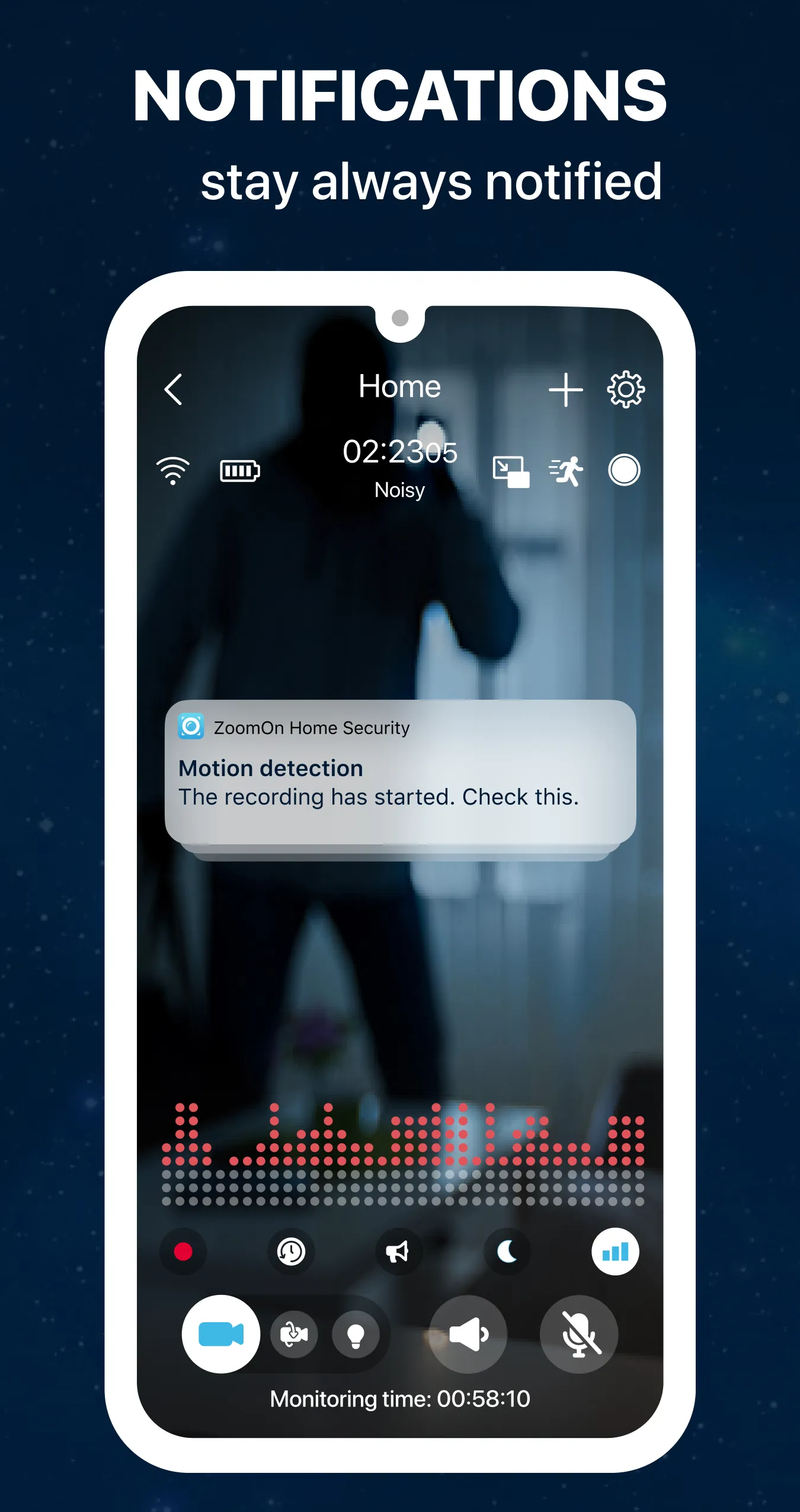ZoomOn Home Security Camera | Indus Appstore | Screenshot