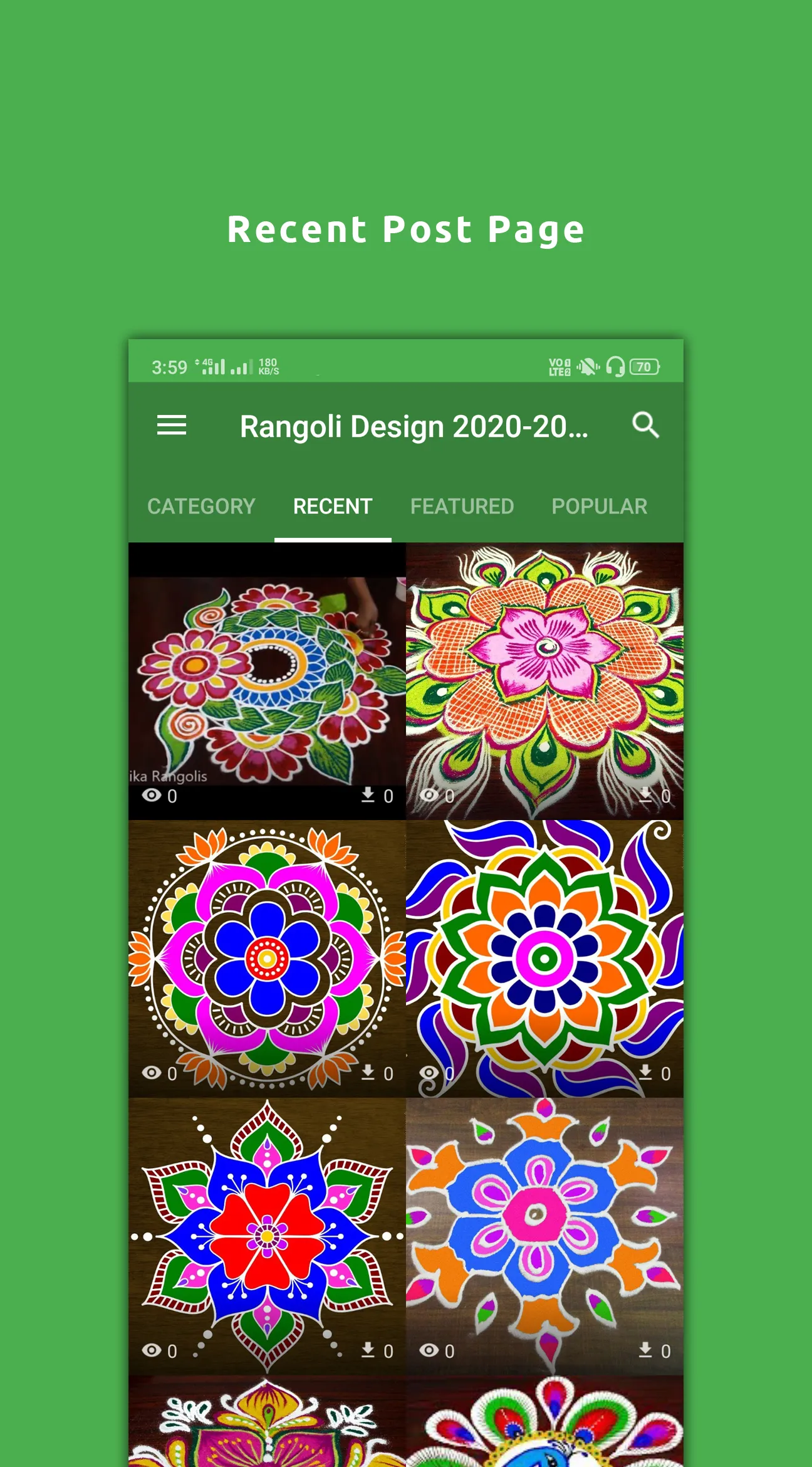 Latest Rangoli Collection | Indus Appstore | Screenshot