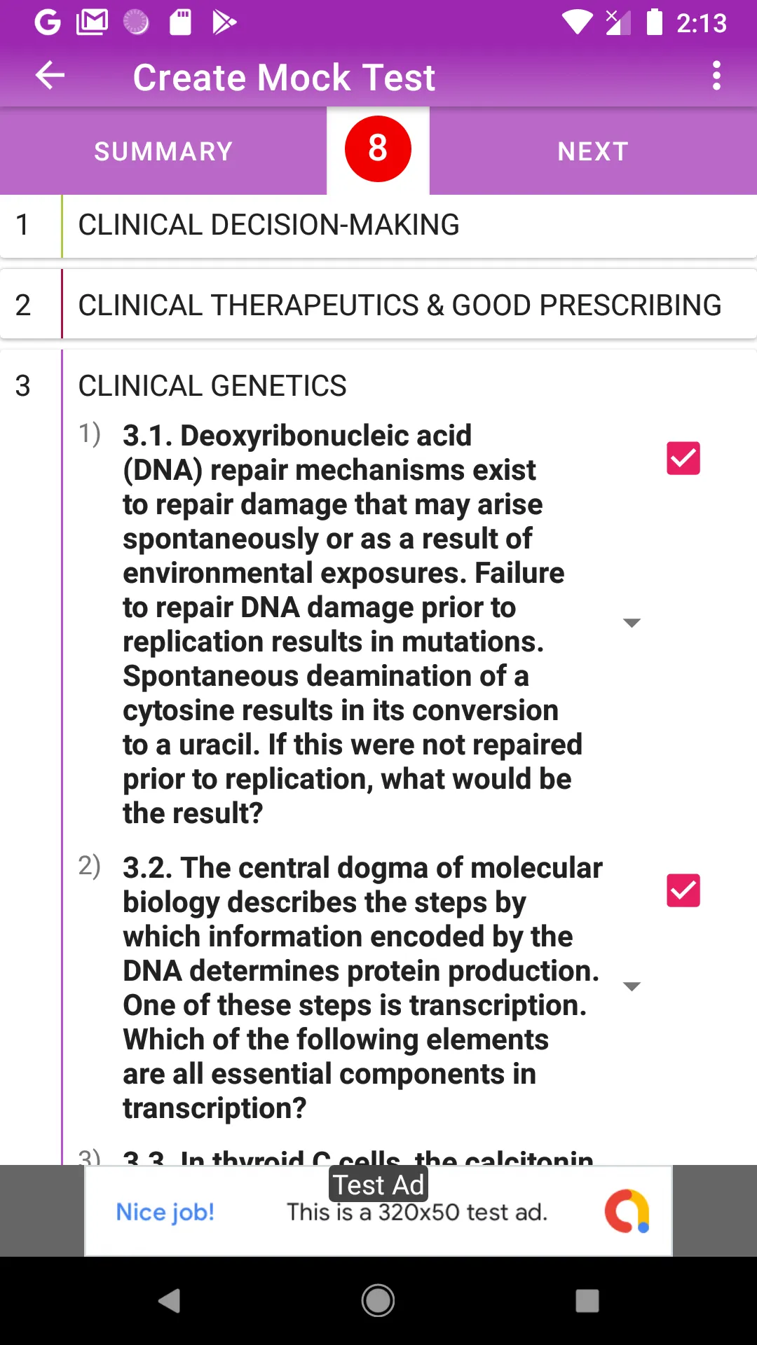 Medicine Self Assessment MCQs | Indus Appstore | Screenshot