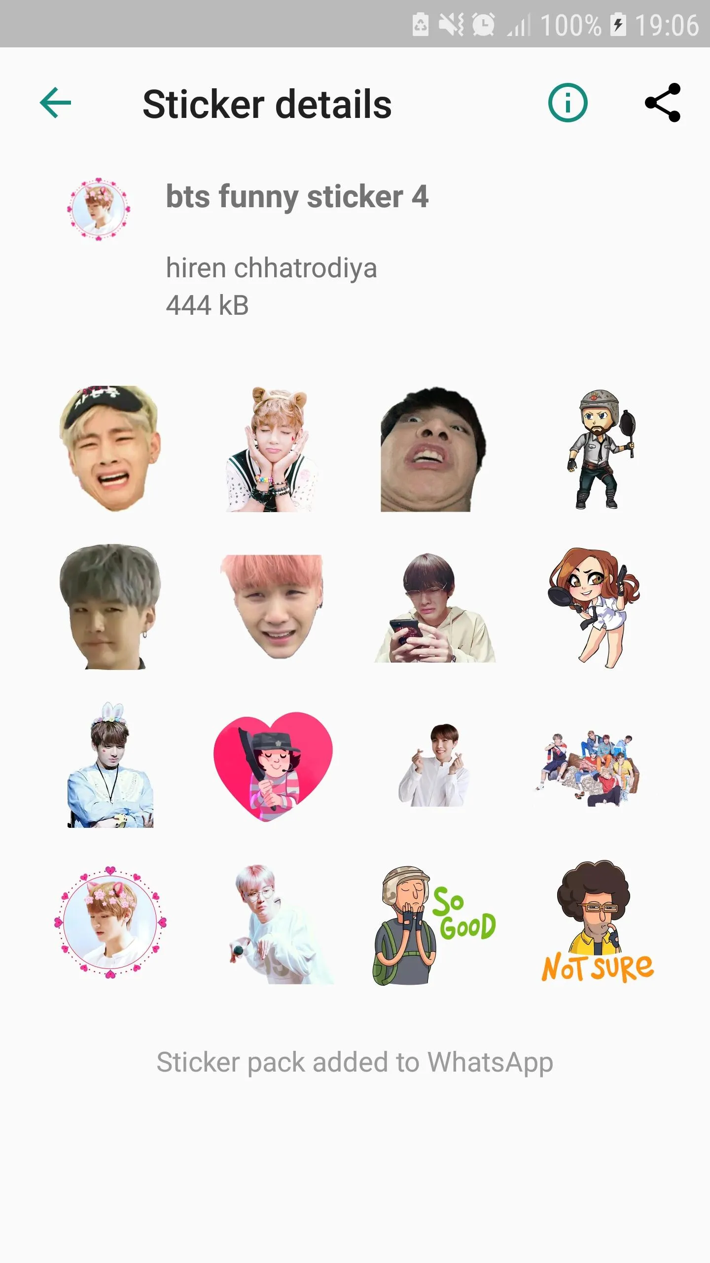 WAStickers -BTS kpop Stickers | Indus Appstore | Screenshot