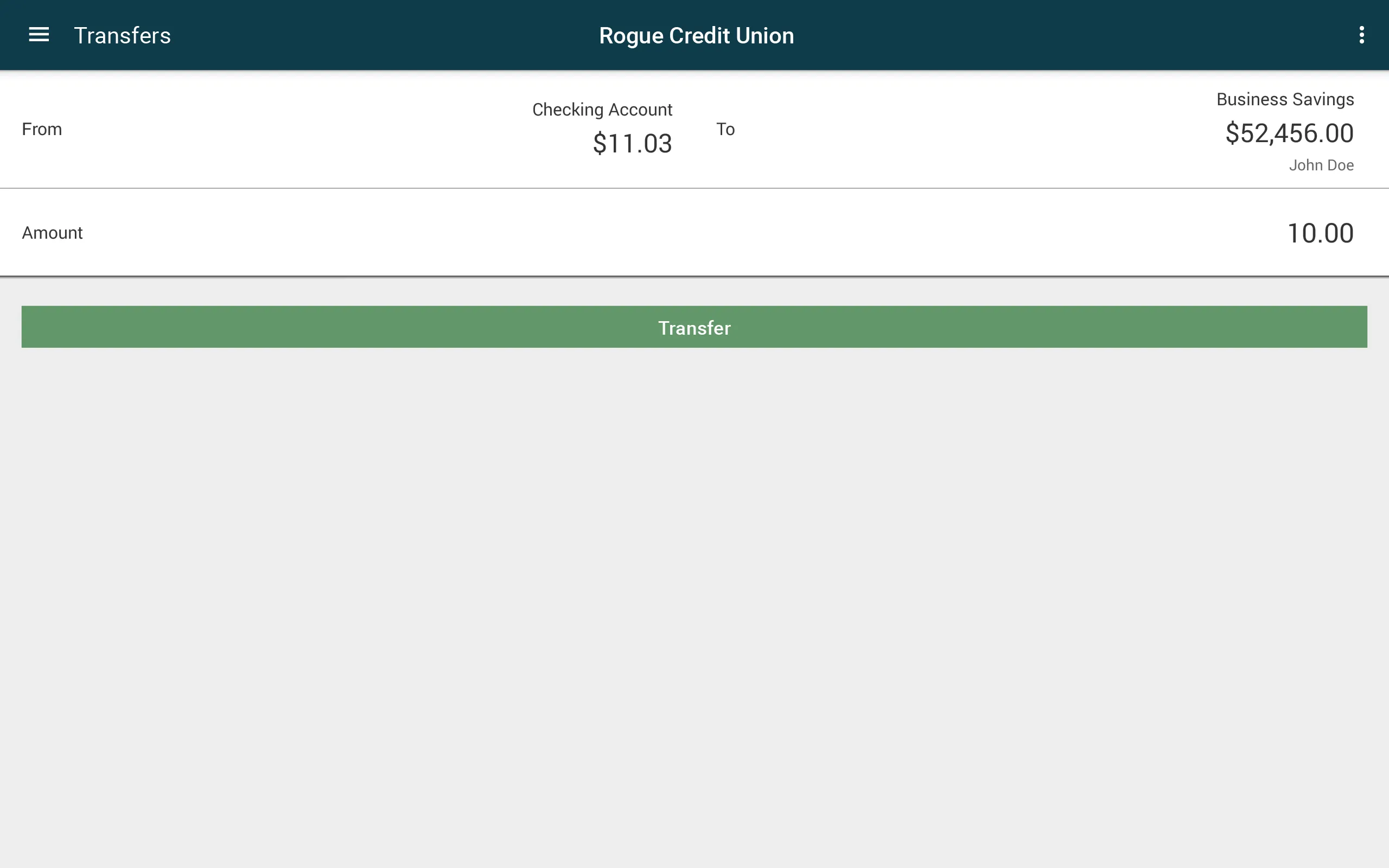 Rogue Credit Union | Indus Appstore | Screenshot