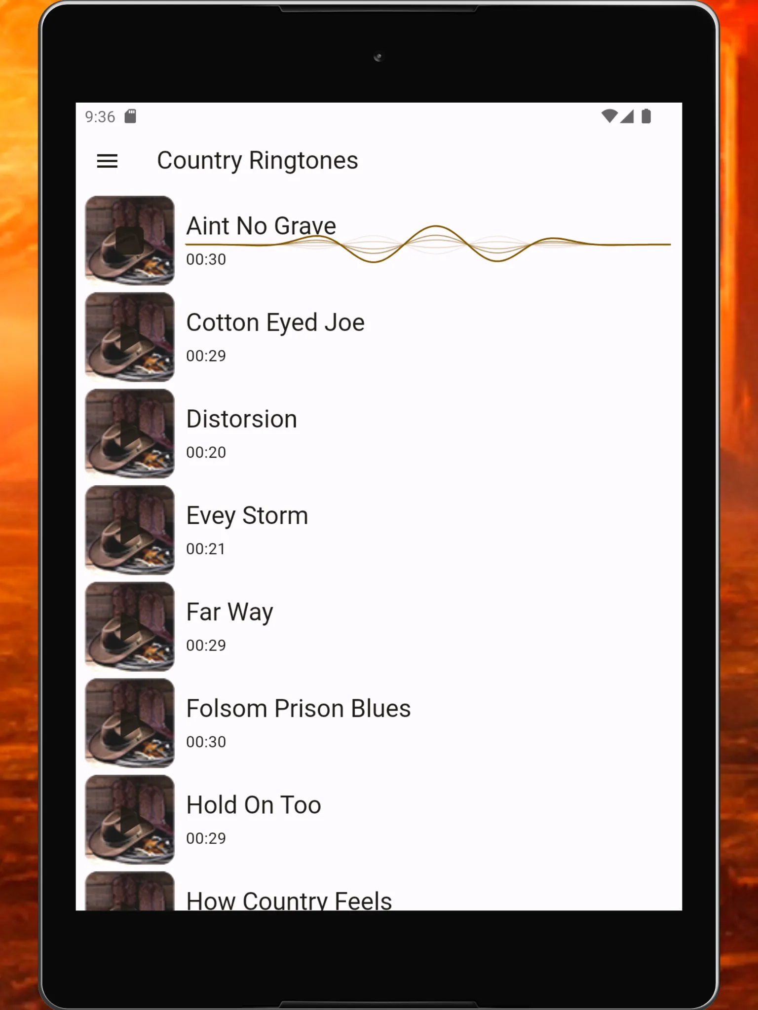 Country Ringtones For Android | Indus Appstore | Screenshot