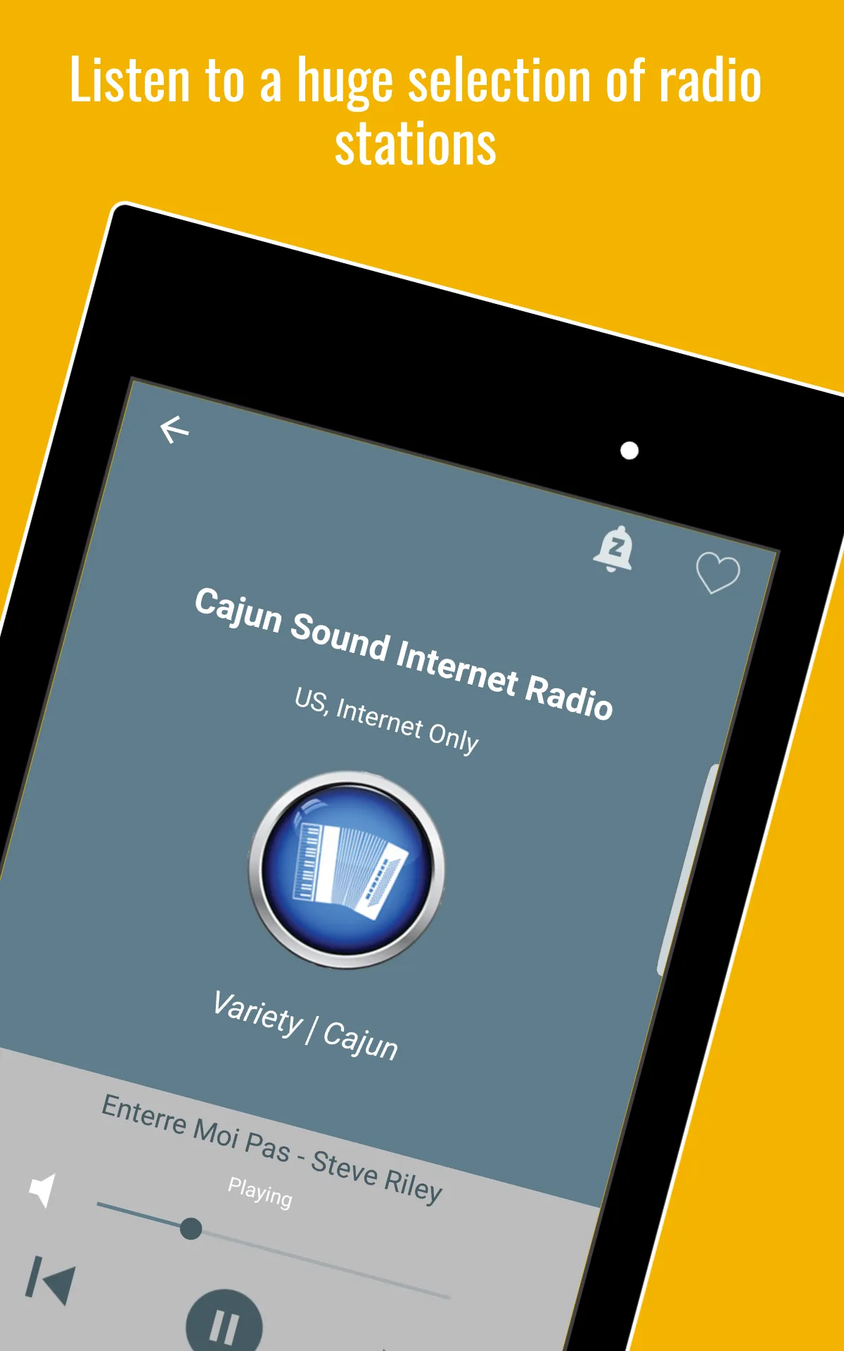 Cajun Music Radio | Indus Appstore | Screenshot