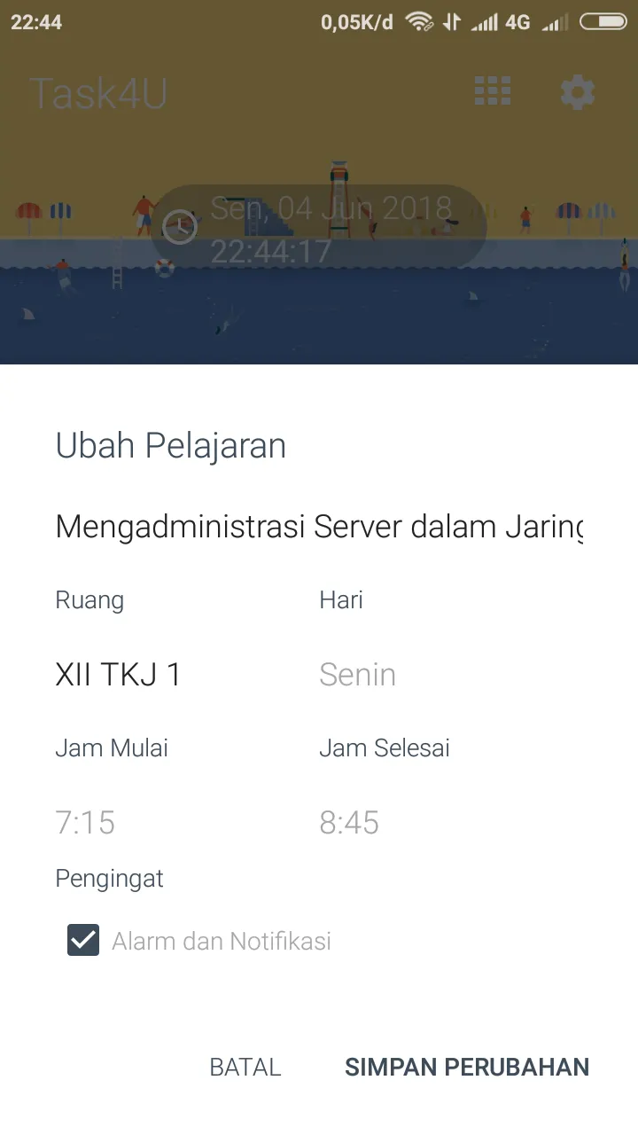 Jadwal Sekolah - Task4U | Indus Appstore | Screenshot