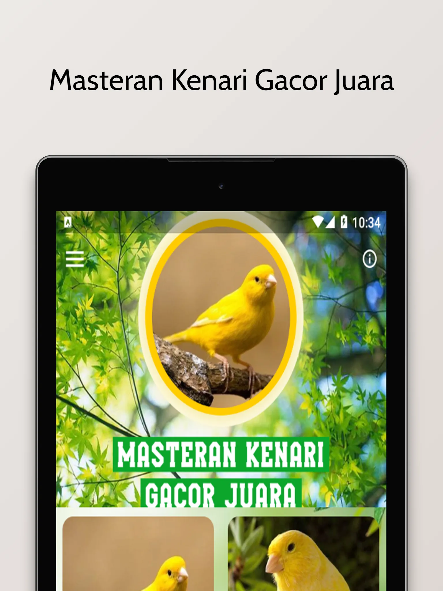 Masteran Kenari Gacor Juara | Indus Appstore | Screenshot