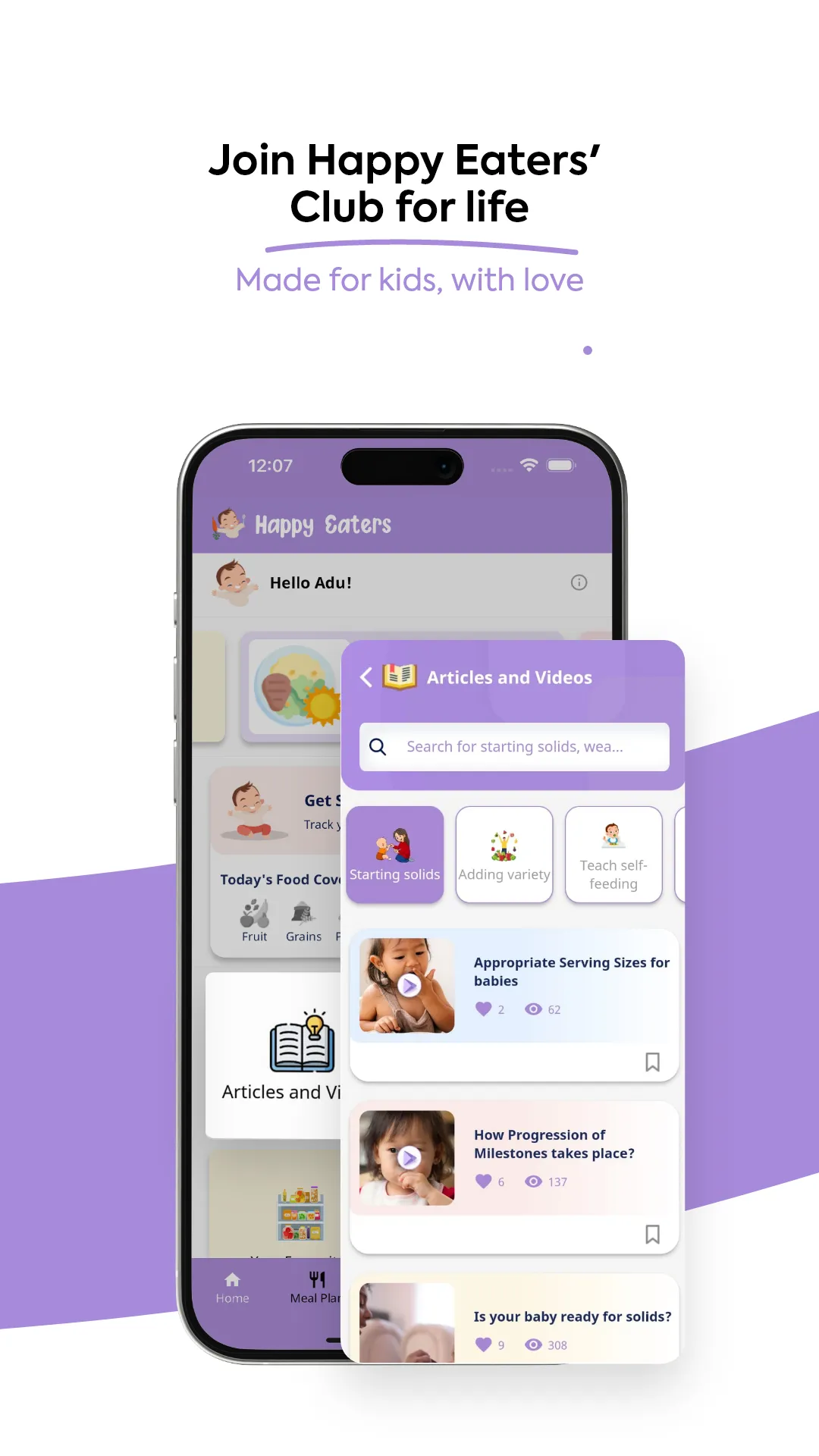 Happy Eaters: Weaning Recipes | Indus Appstore | Screenshot