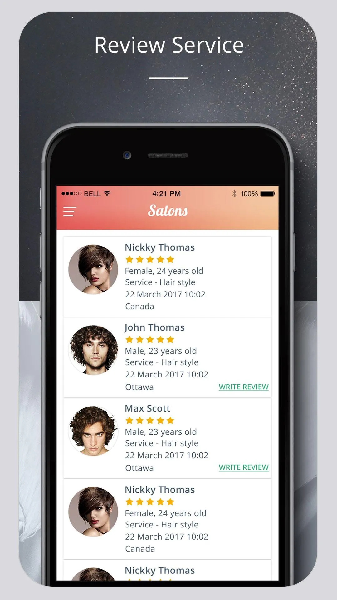 Salons | Indus Appstore | Screenshot