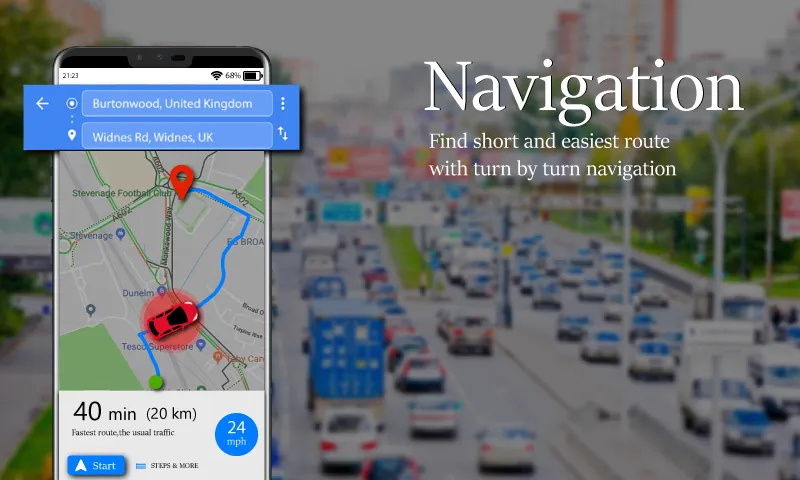 Voice GPS Driving Route & Maps | Indus Appstore | Screenshot