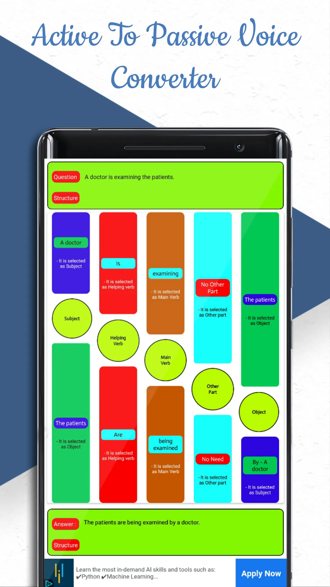 Active to passive voice conver | Indus Appstore | Screenshot