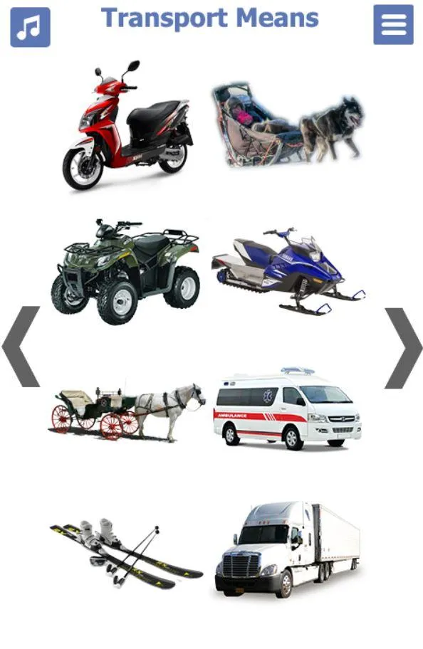 List of Means of Transport wit | Indus Appstore | Screenshot