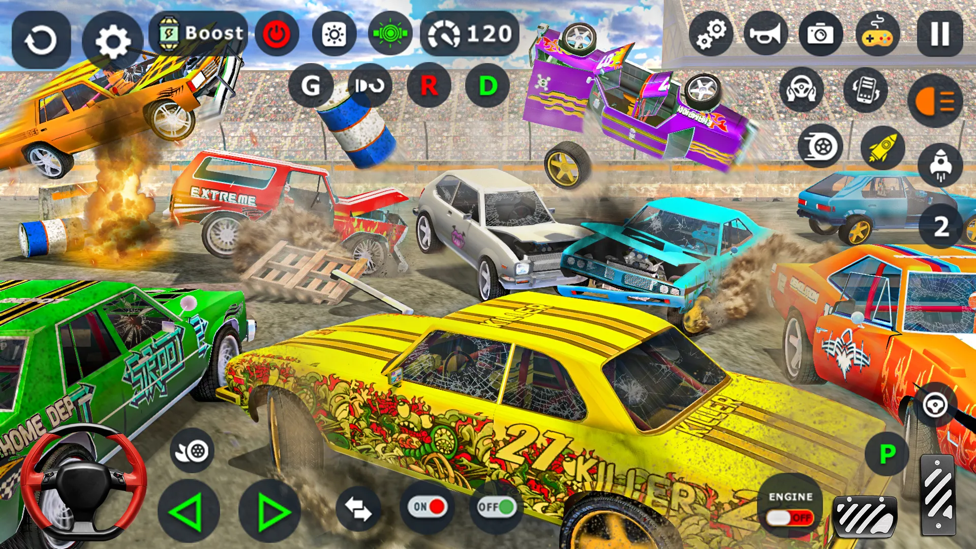 Demolition Derby Car Games 3D | Indus Appstore | Screenshot