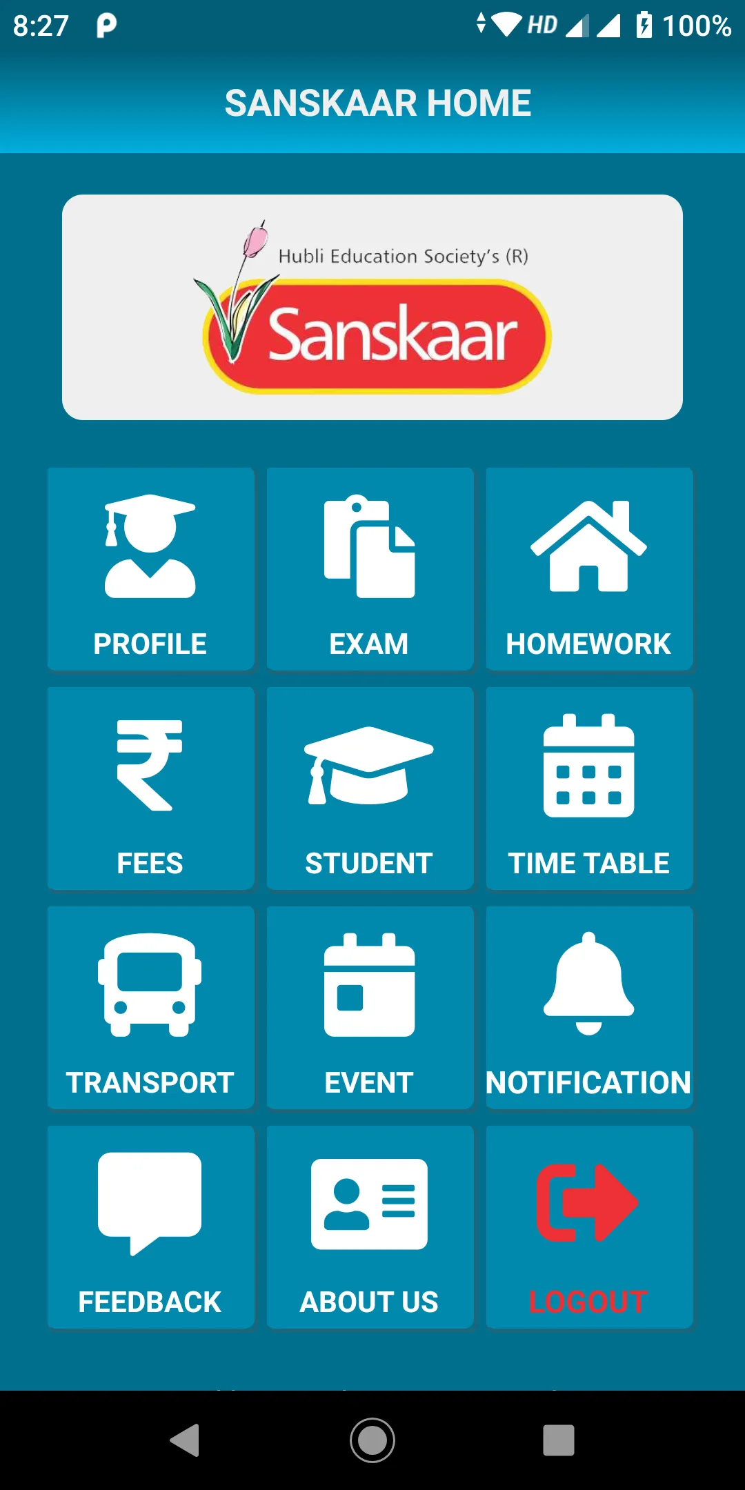 SANSKAAR SCHOOL HUBLI | Indus Appstore | Screenshot