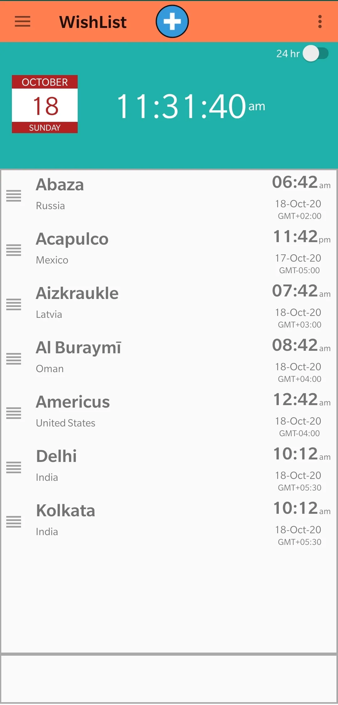 World Clock : Time | Indus Appstore | Screenshot