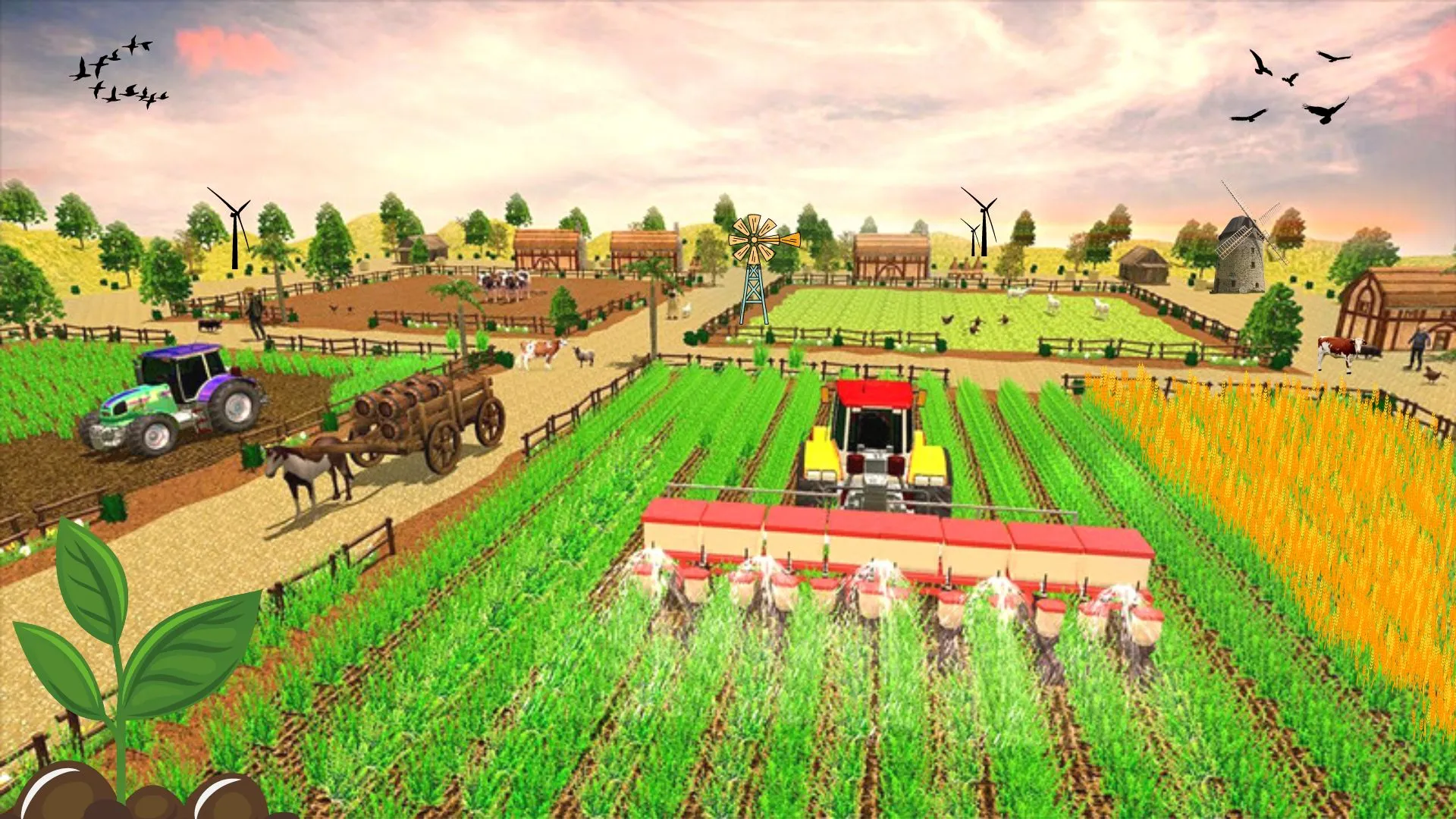 Village Tractor Farming 3D | Indus Appstore | Screenshot