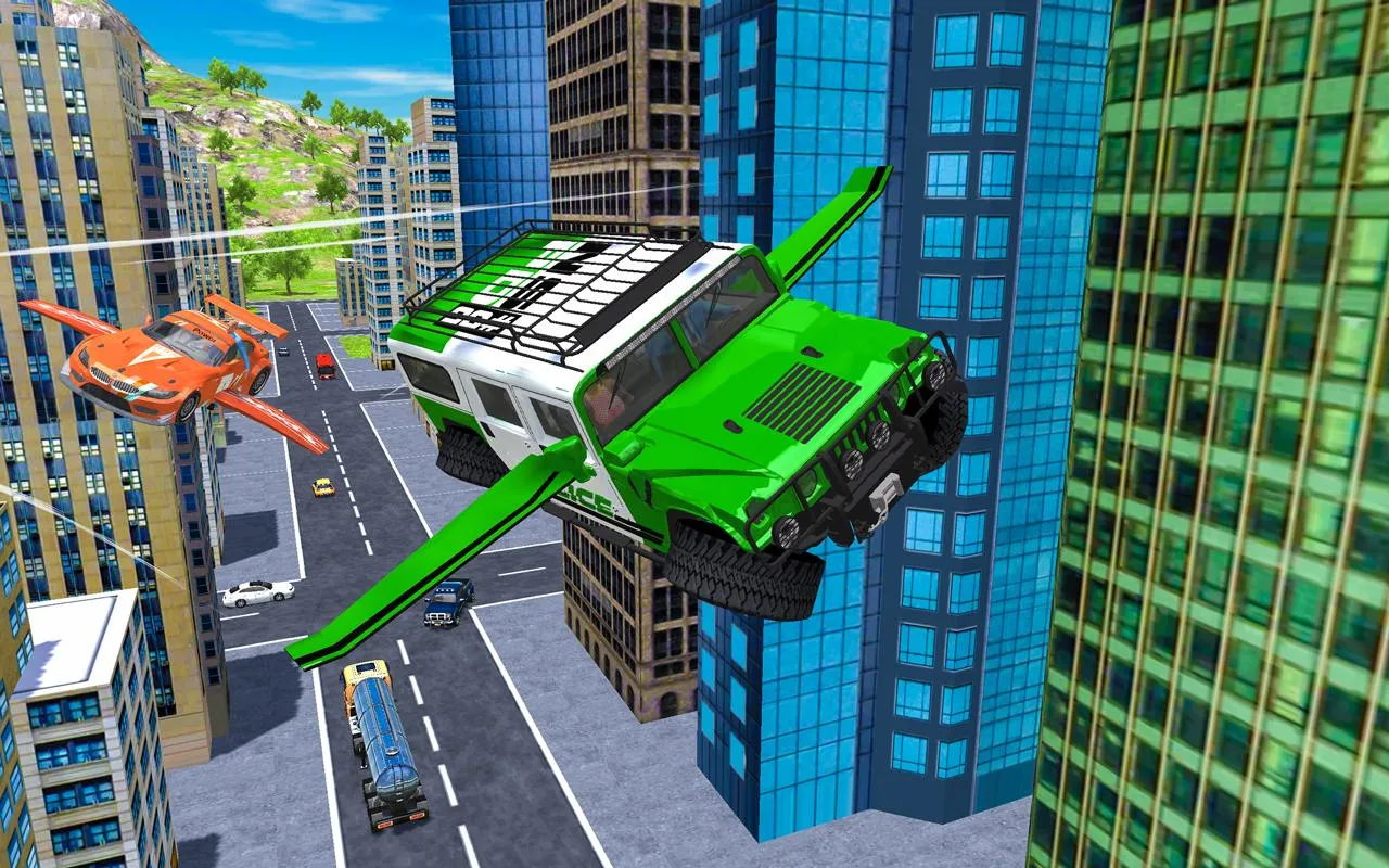 Flying Car Extreme Simulator | Indus Appstore | Screenshot