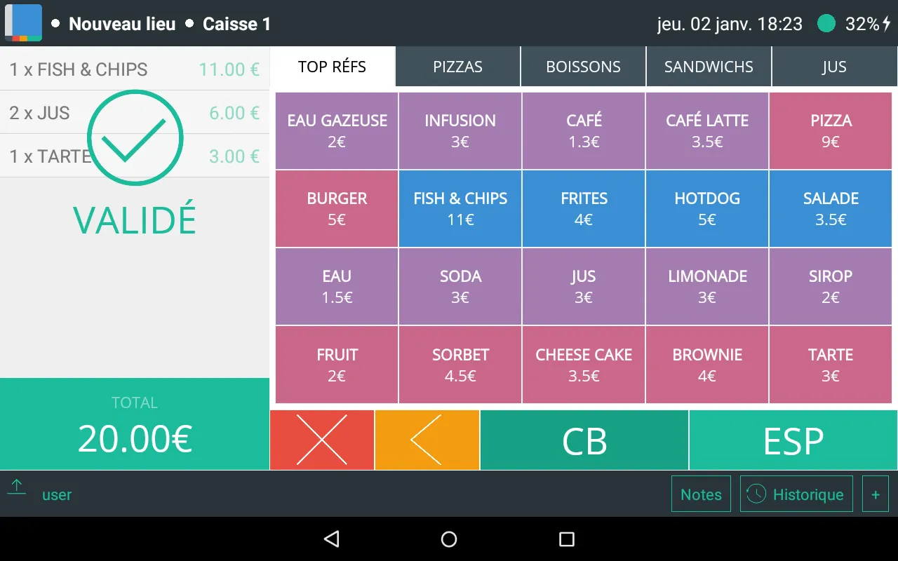 M-System Caisse Enregistreuse | Indus Appstore | Screenshot