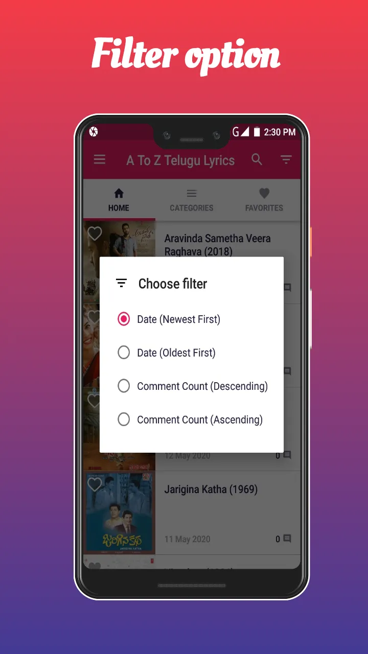 A To Z Telugu Lyrics | Indus Appstore | Screenshot