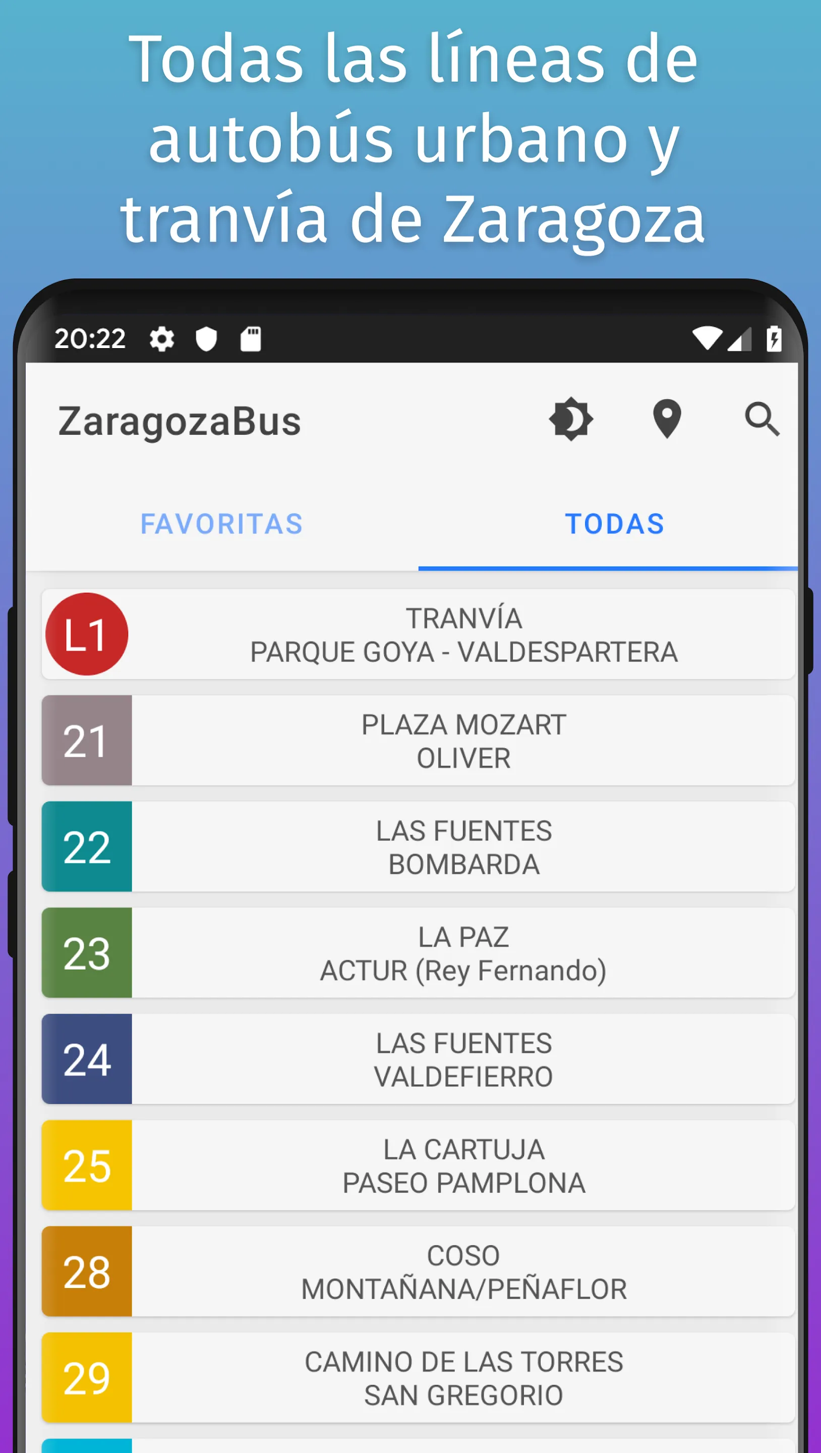 ZaragozaBus + Tranvía | Indus Appstore | Screenshot