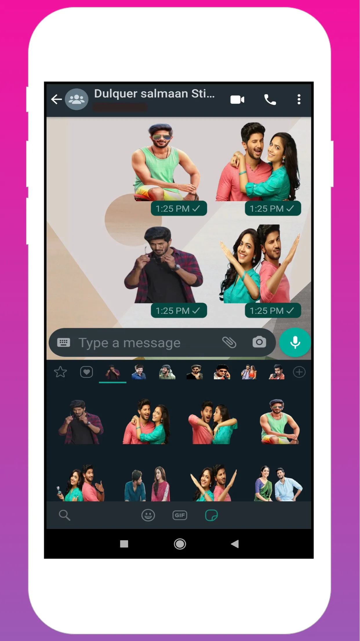 Dulquer Salmaan Stickers | Indus Appstore | Screenshot