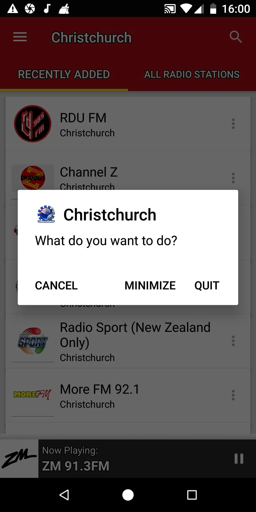 Christchurch Radio Stations | Indus Appstore | Screenshot