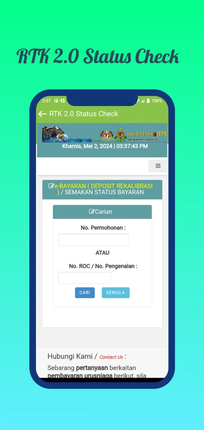 Visa Check Online Malaysia:2.0 | Indus Appstore | Screenshot