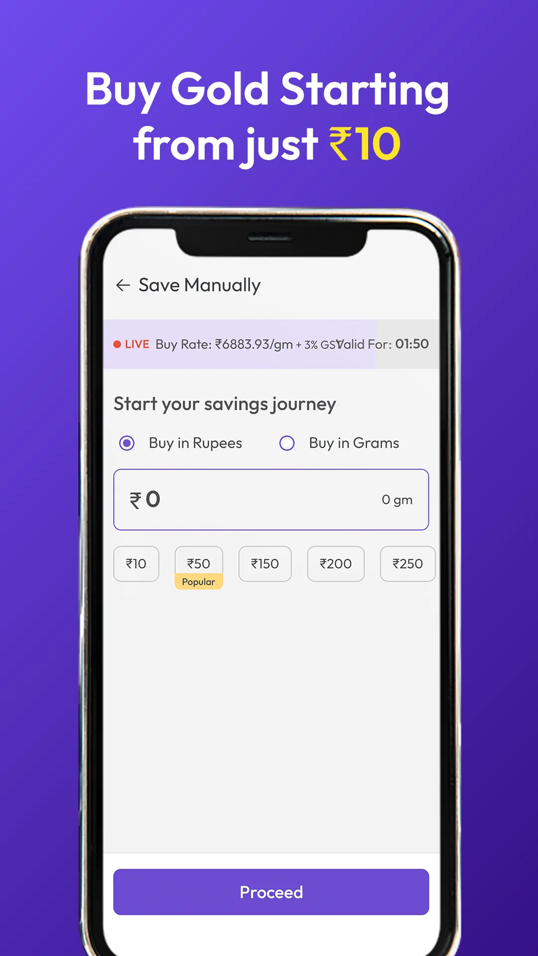 Aura - India's Gold Saving App | Indus Appstore | Screenshot