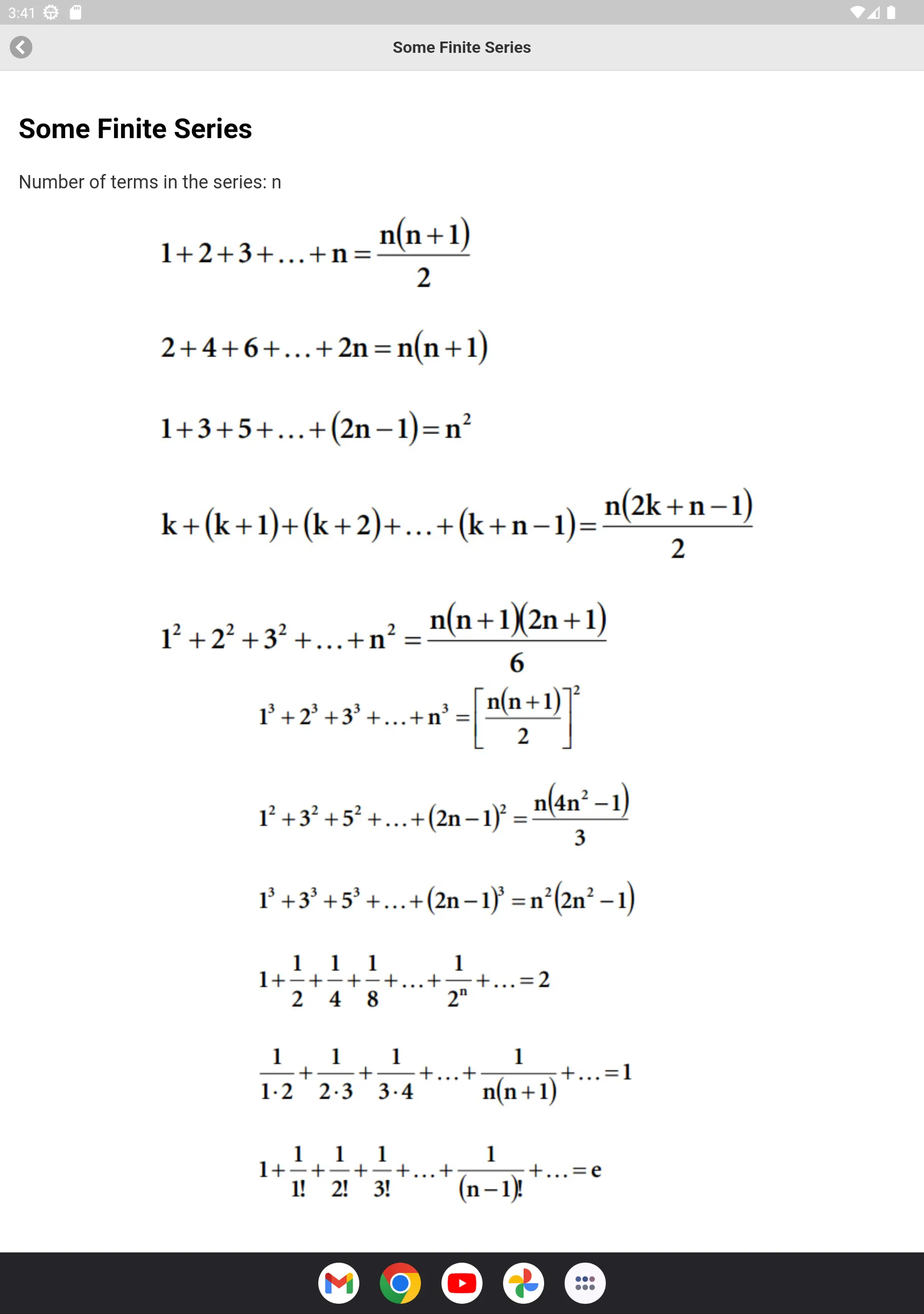 Math Formulas | Indus Appstore | Screenshot