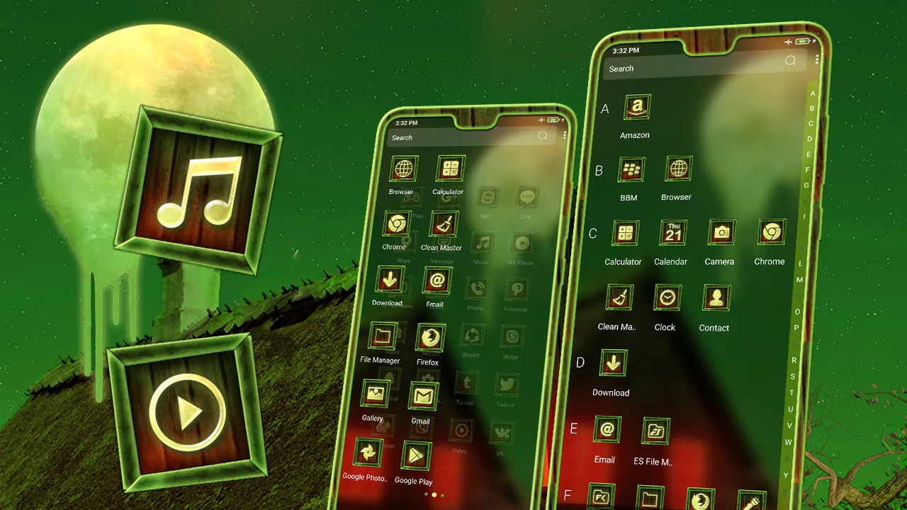 Melting Moon Launcher Theme | Indus Appstore | Screenshot