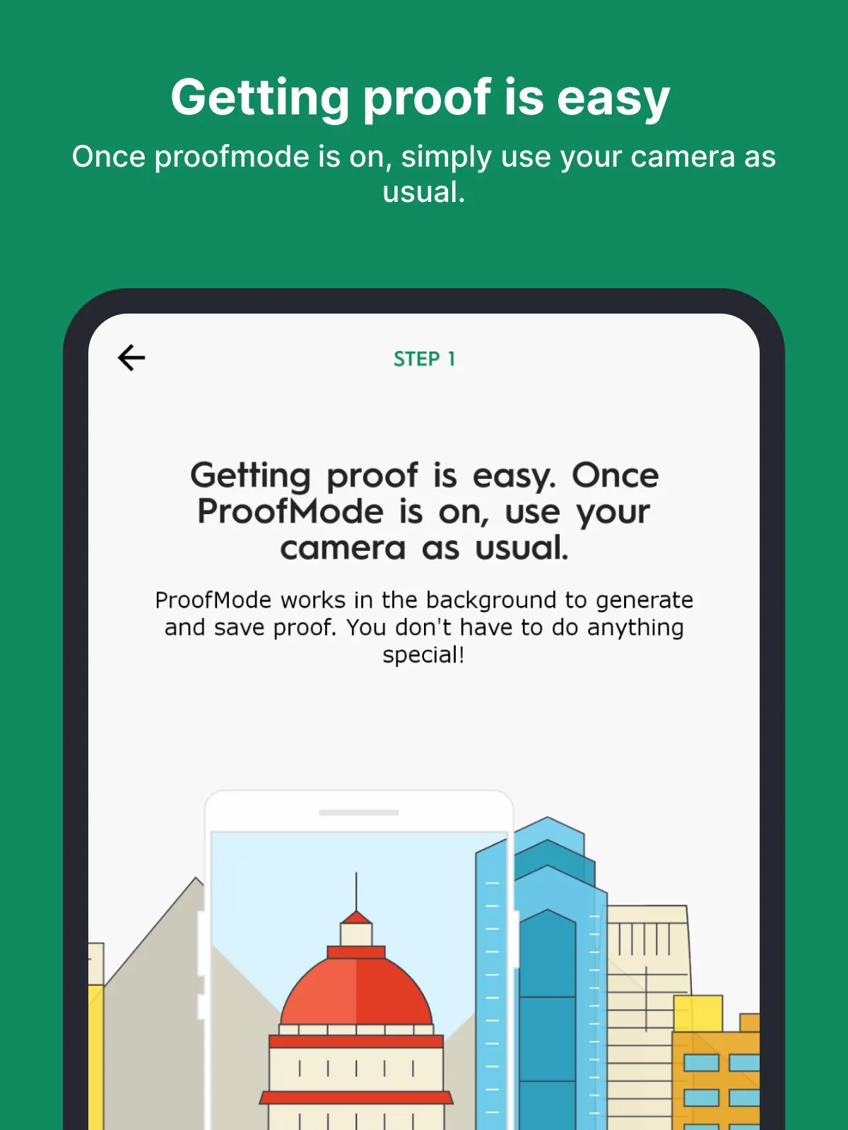 ProofMode: Verified Visuals | Indus Appstore | Screenshot