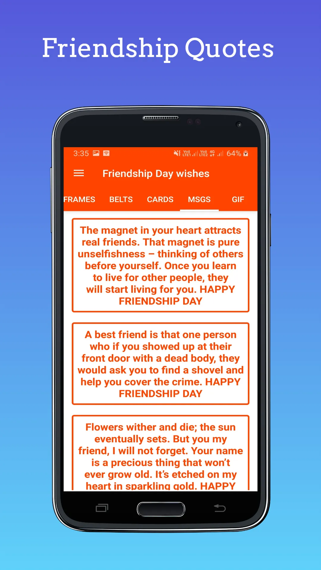 friendship day wishes | Indus Appstore | Screenshot