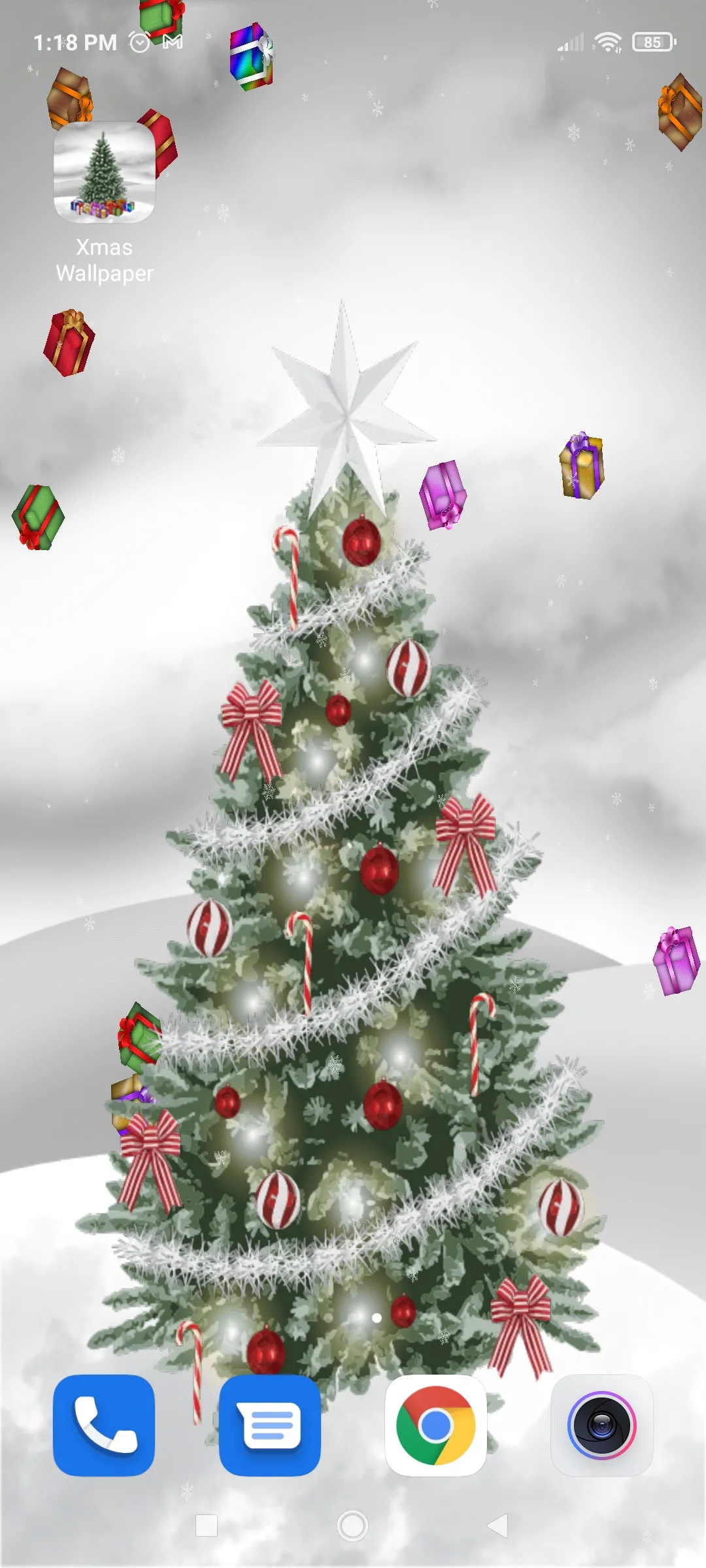 Christmas Tree Live Wallpaper | Indus Appstore | Screenshot