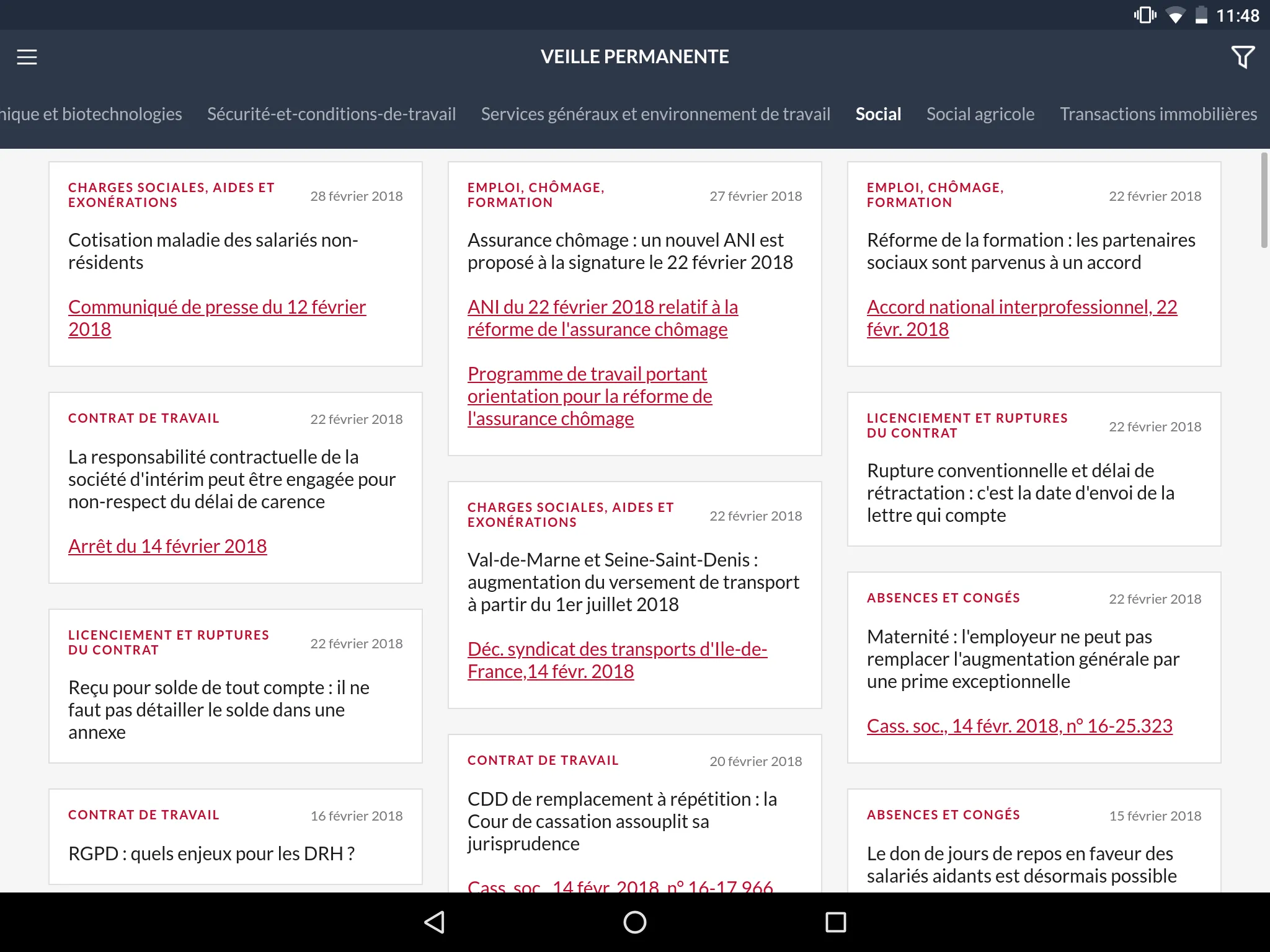 Veille Permanente | Indus Appstore | Screenshot