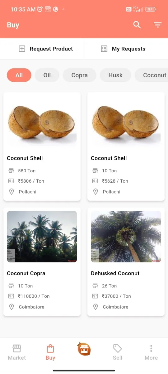 Coconut Market - Buy & Sell | Indus Appstore | Screenshot