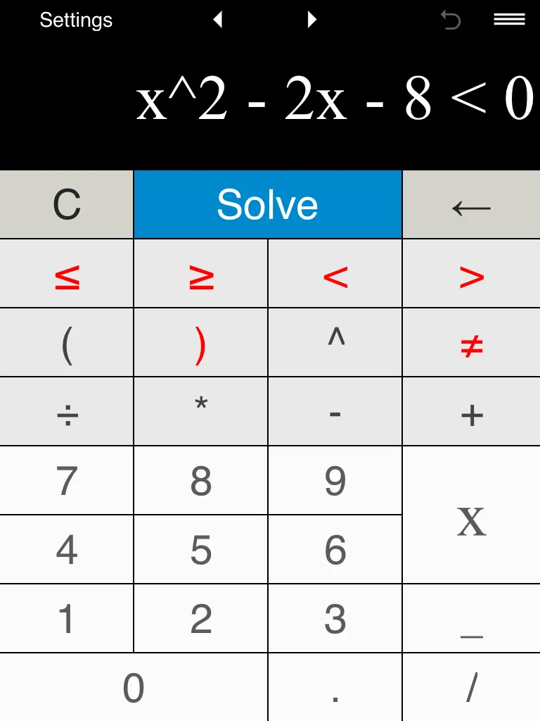 Inequality Calculator | Indus Appstore | Screenshot