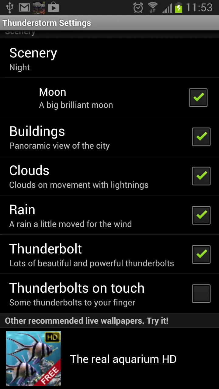 Thunderstorm Chicago - LWP | Indus Appstore | Screenshot