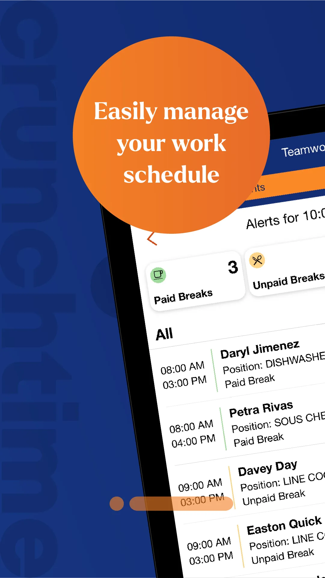 Crunchtime Teamworx | Indus Appstore | Screenshot