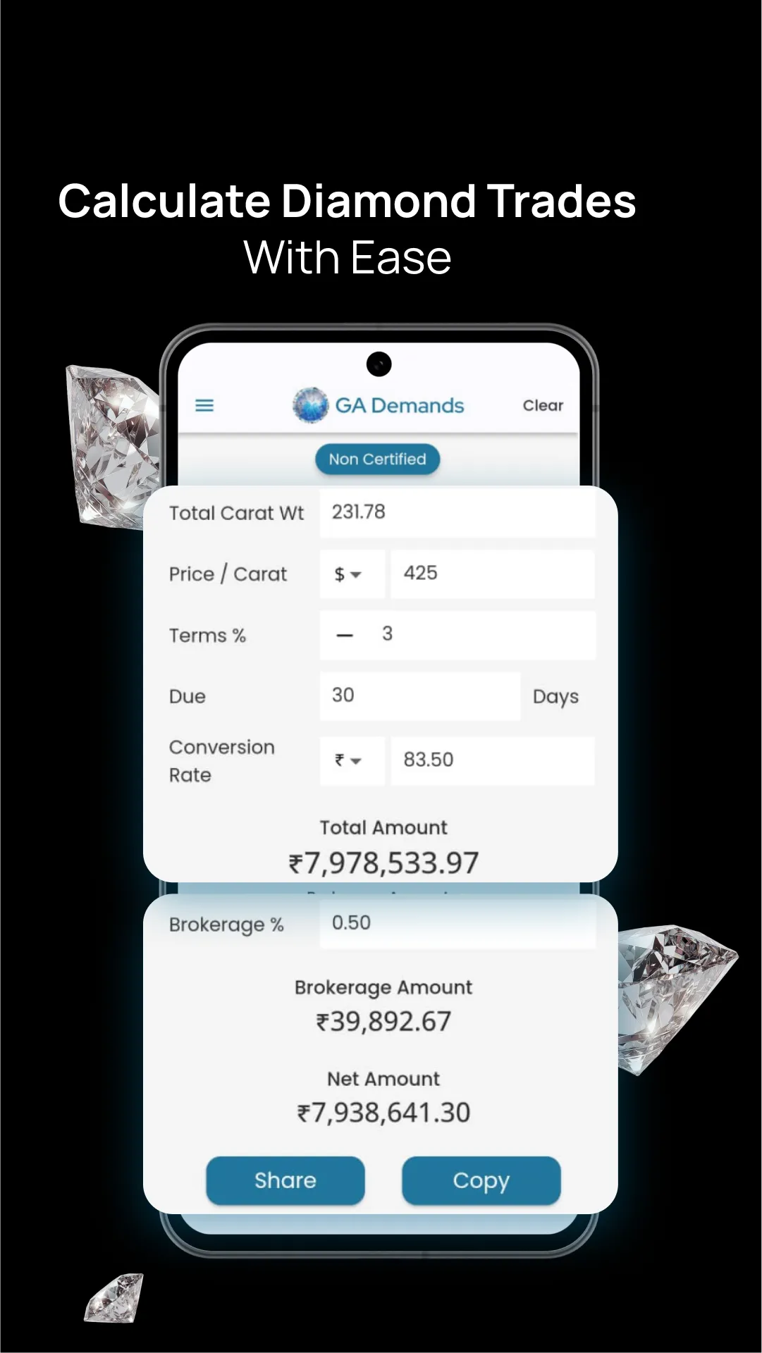 GA Demands: Diamond Demand App | Indus Appstore | Screenshot