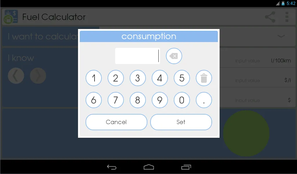 Fuel Calculator | Indus Appstore | Screenshot